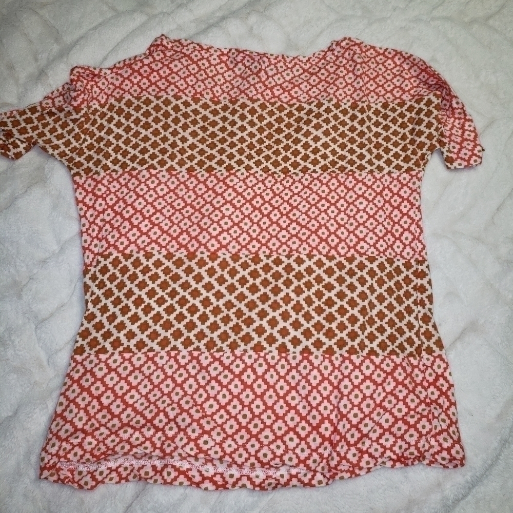 🧡J.CREW Geometric Pattern Blouse - Picture 4 of 4